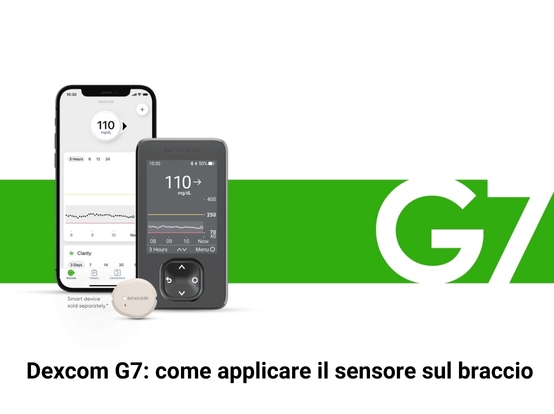 Dexcom G7: come applicare il sensore sul braccio