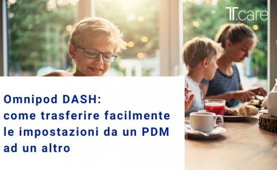 Omnipod DASH: come trasferire facilmente le impostazioni da un PDM ad un altro