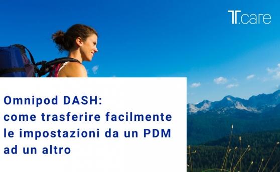 Omnipod DASH: come trasferire facilmente le impostazioni da un PDM ad un altro